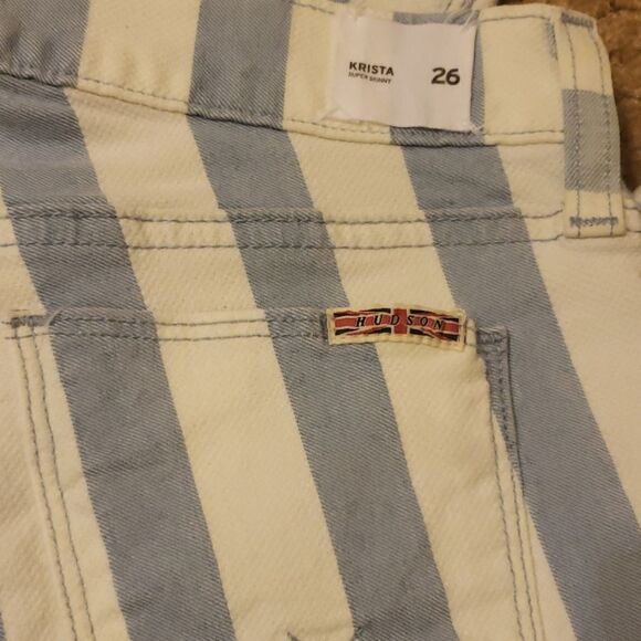 Hudson krista jeans stripped size 26 - Picture 6 of 8